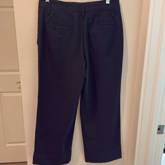 Rene Lazard Black Wool cuffed Pants size 36/Small - Picture 2 of 11